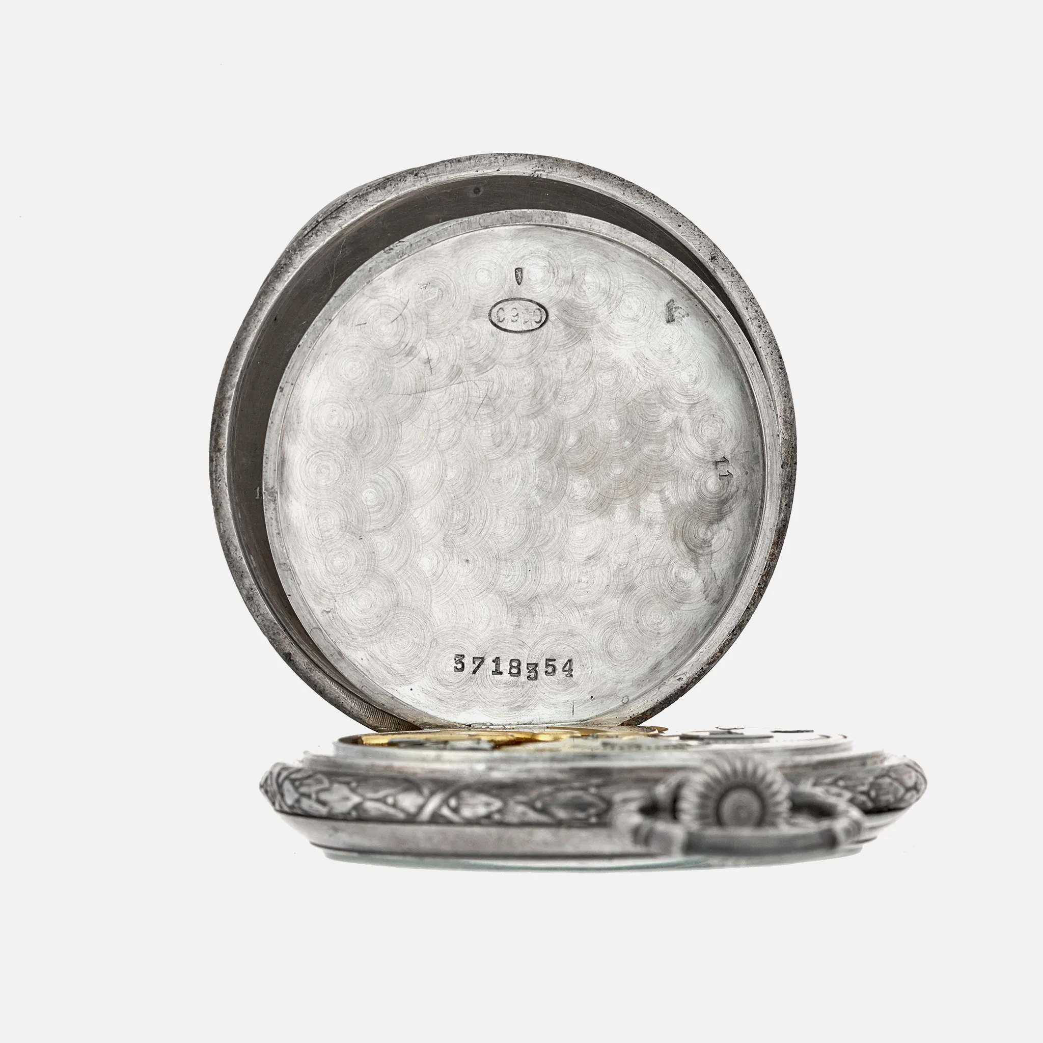 1920 Longines Silver Pocket Watch For the Carnegie Foundation