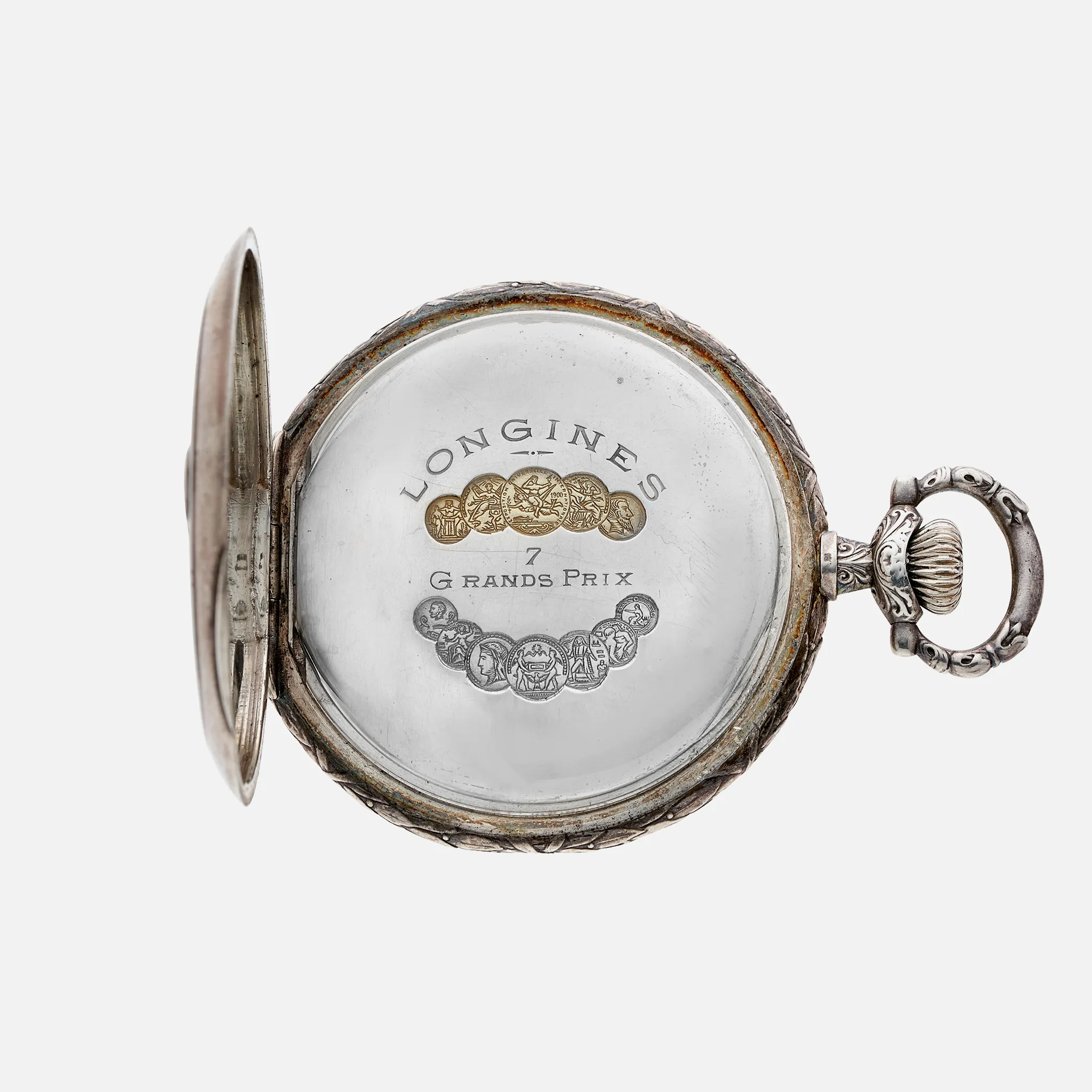 1920 Longines Silver Pocket Watch For the Carnegie Foundation