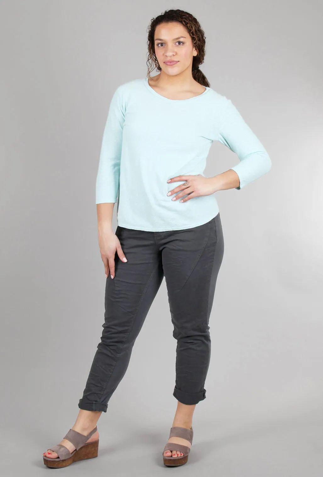 3/4-Sleeve Bias Tee, Mente
