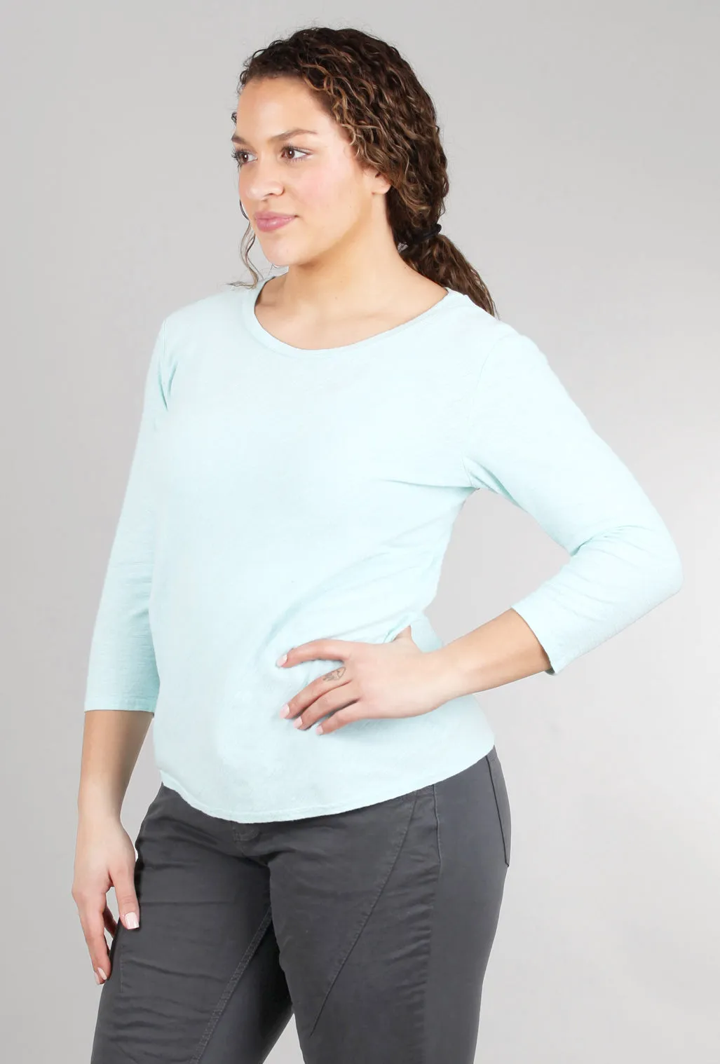 3/4-Sleeve Bias Tee, Mente