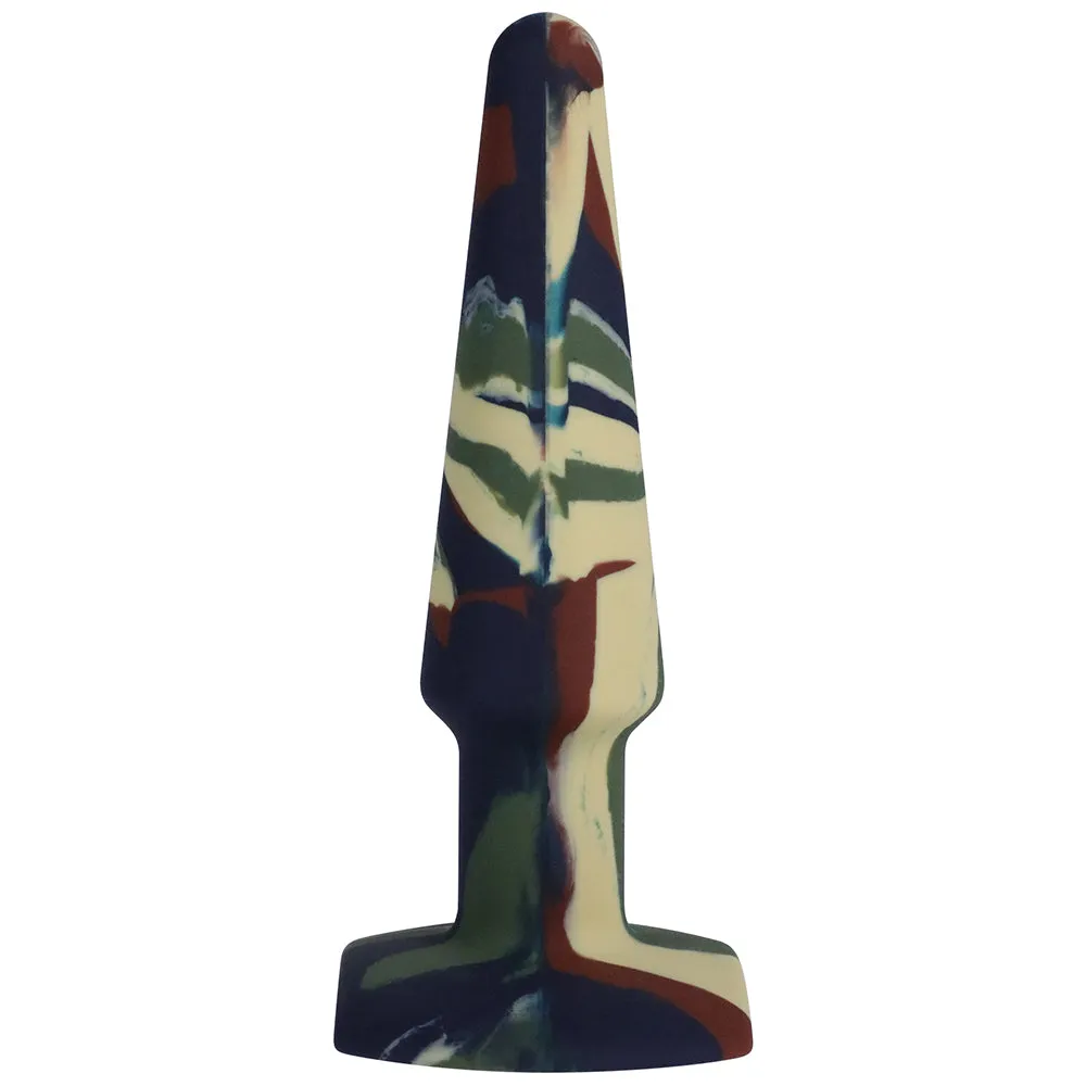 A-play Groovy 5 In. Silicone Anal Plug Camouflage