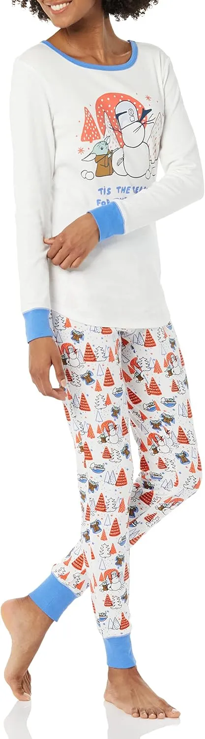 Amazon Essentials Disney | Marvel | Star Wars Women's Snug-Fit Cotton Pajama Sleepwear Sets