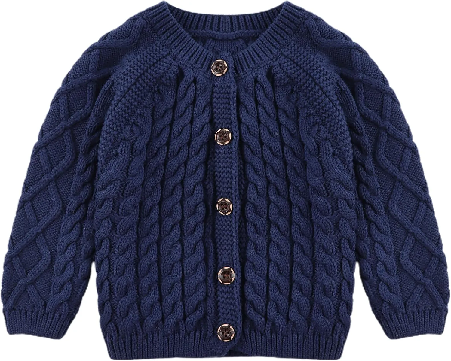 Baby Girls Sweater Toddler Knit Cardigan Kids Long Sleeve Cardigan Infant Crewneck Coat Fall Winter