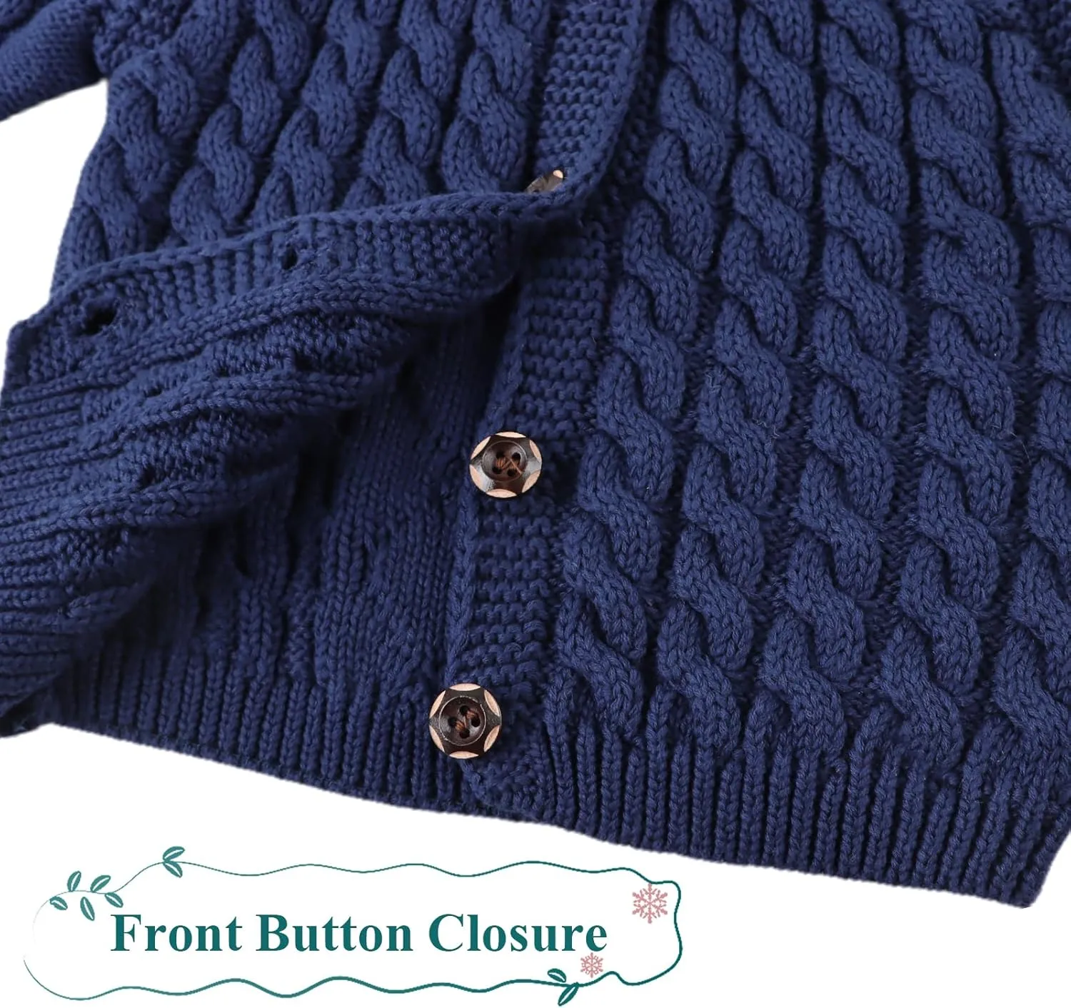 Baby Girls Sweater Toddler Knit Cardigan Kids Long Sleeve Cardigan Infant Crewneck Coat Fall Winter