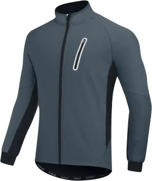 baleaf Men's Winter Cycling Jackets Water Resistant Thermal Running Softshell Jacket Warm Cold Weather Pockets