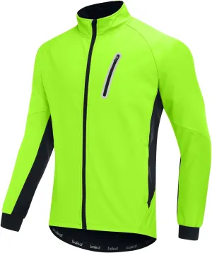 baleaf Men's Winter Cycling Jackets Water Resistant Thermal Running Softshell Jacket Warm Cold Weather Pockets