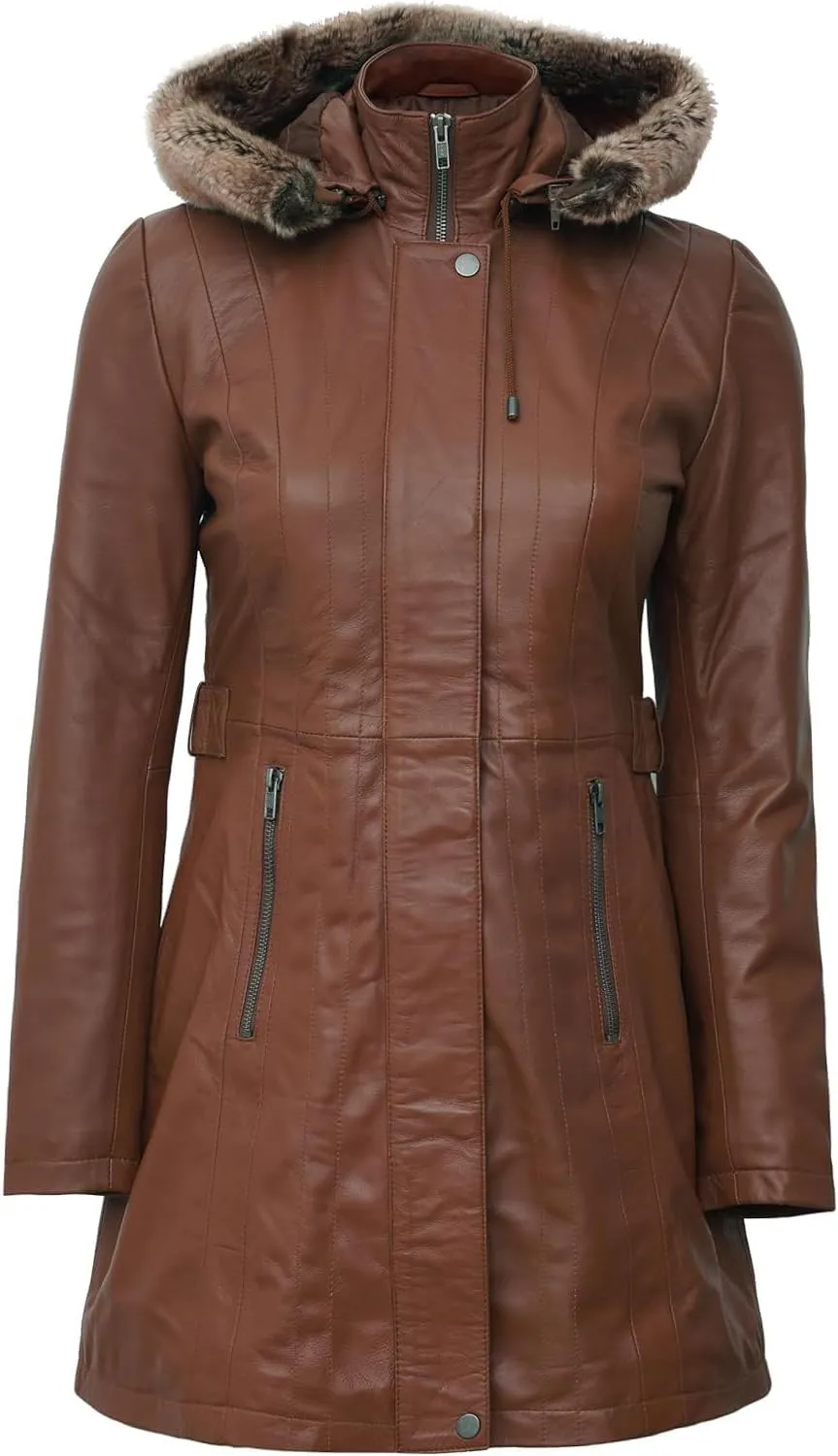 Blingsoul Leather Coats For Women - Real Lambskin Leather Jacket Womens
