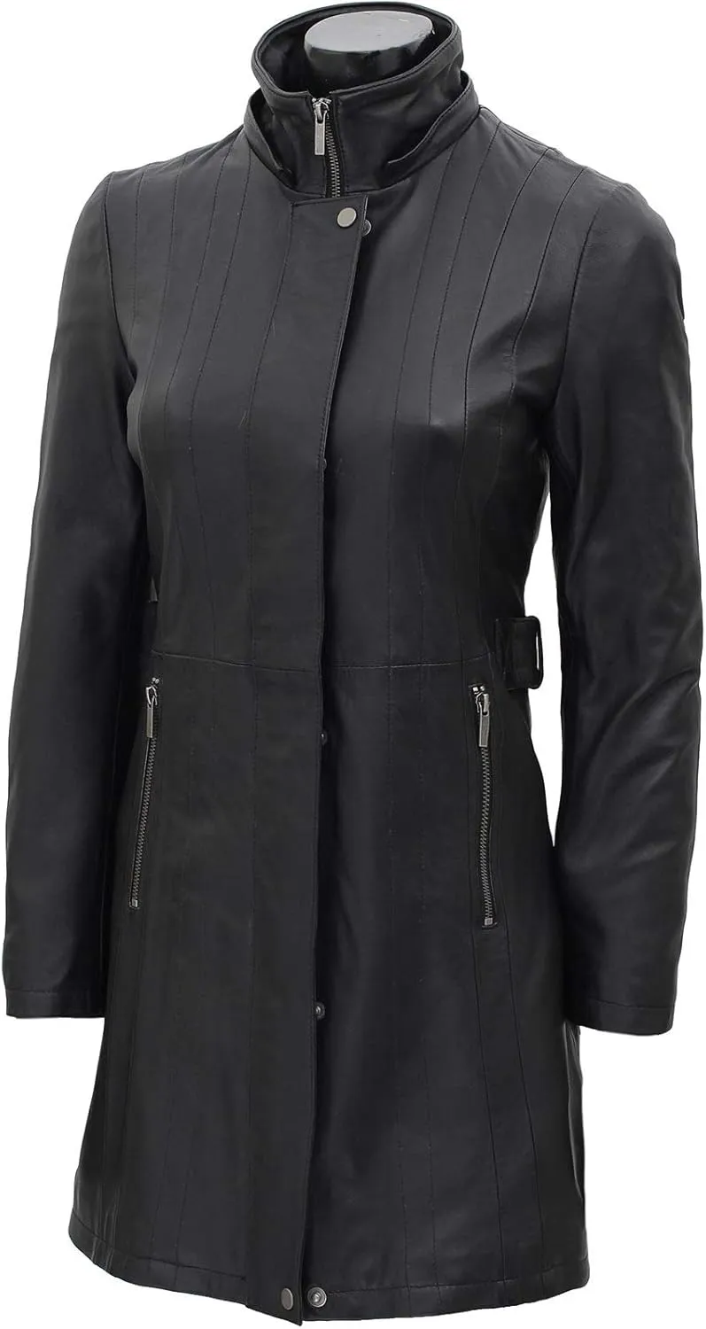 Blingsoul Leather Coats For Women - Real Lambskin Leather Jacket Womens
