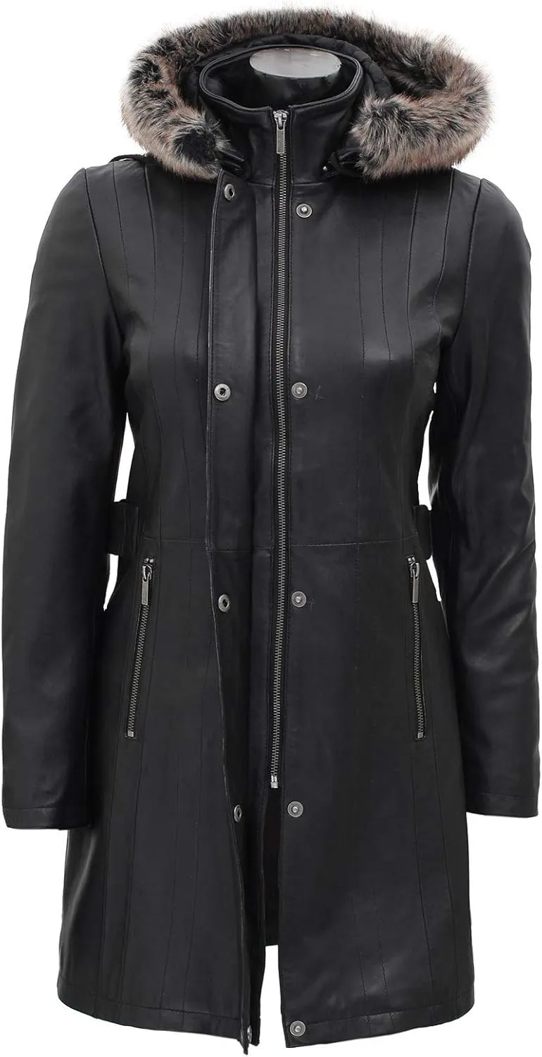 Blingsoul Leather Coats For Women - Real Lambskin Leather Jacket Womens
