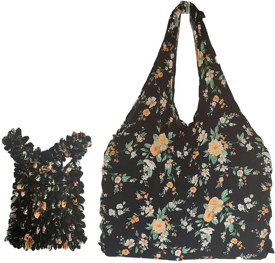 Boho Stretchable Magic Bag, Magic Flower Bubble Tote Bag, Portable Shoulder Bag for Women