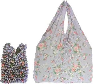 Boho Stretchable Magic Bag, Magic Flower Bubble Tote Bag, Portable Shoulder Bag for Women