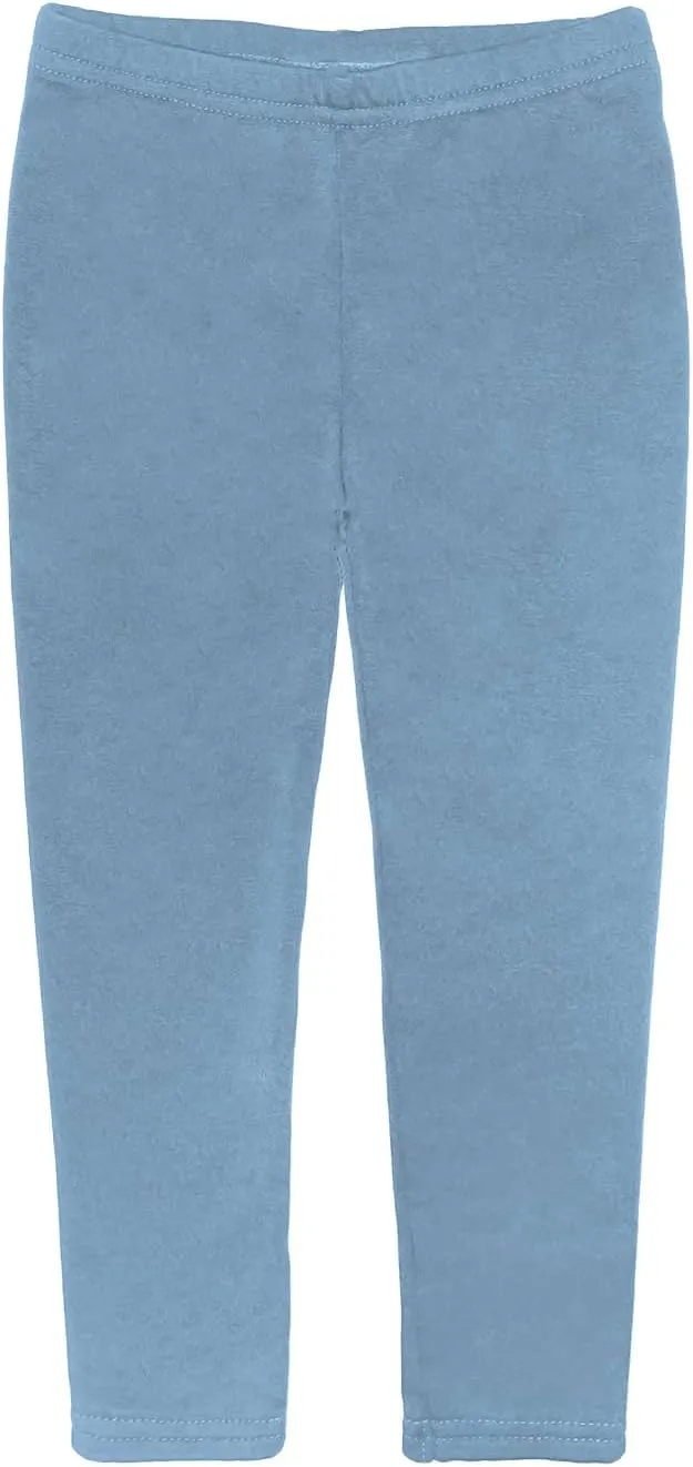 Boys Girls Toddler Little Kids Unisex 6 Pack Cotton Stretch Snug Fitting Long Pant Leggings