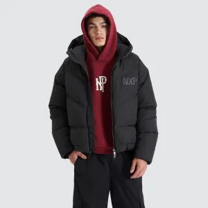 Chrysler Raglan Puffer Jacket Jet Black