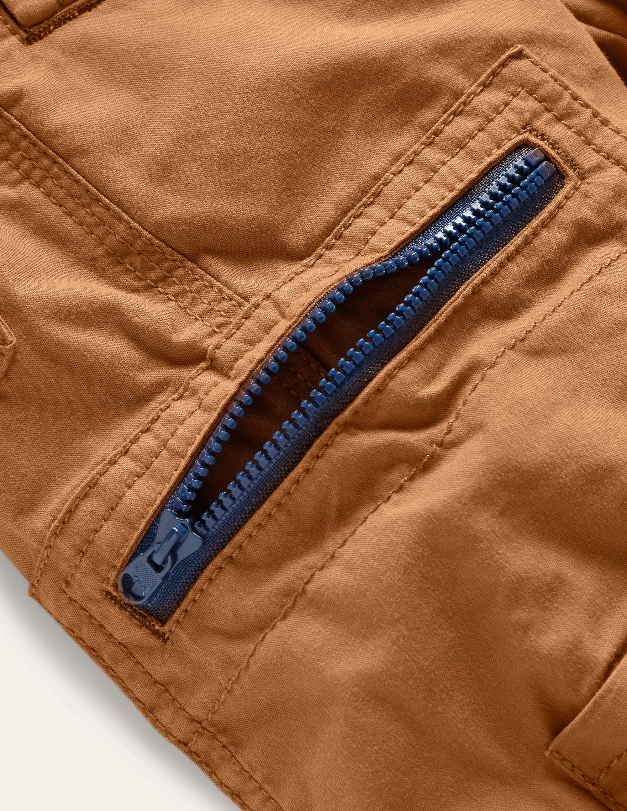 Cosy Lined Cargo Trousers-Butterscotch Brown