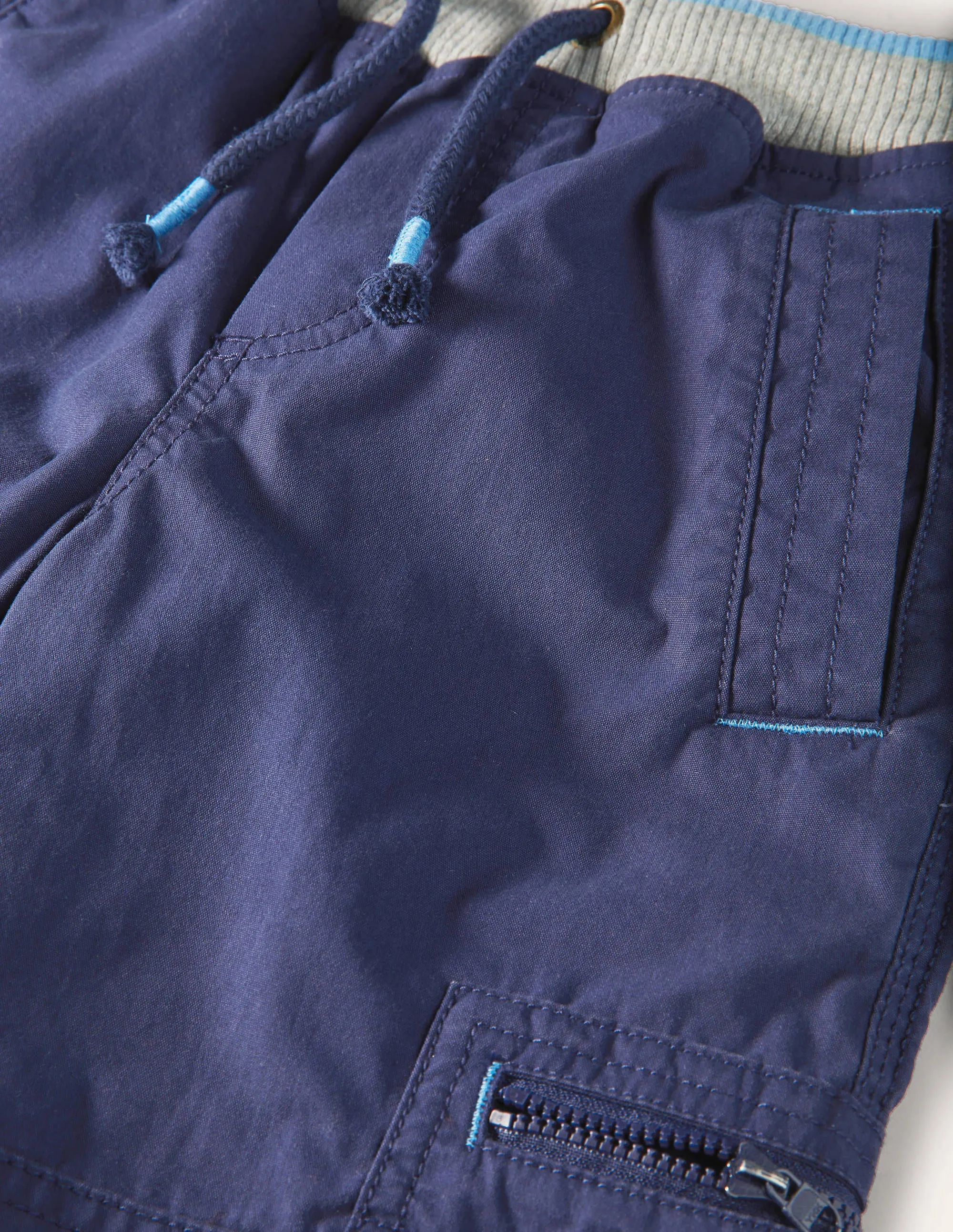 Cosy Lined Cargo Trousers-College Navy