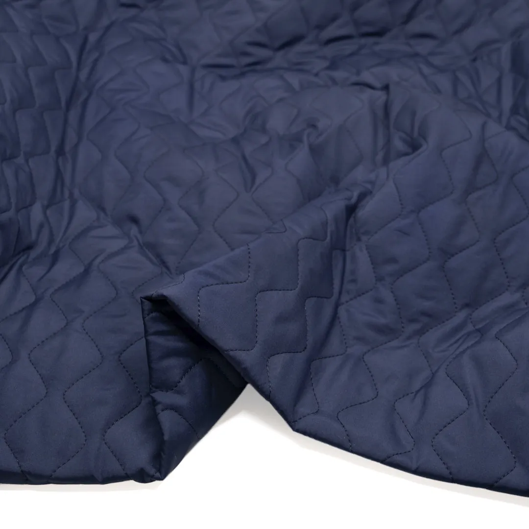 Deadstock Quilted Coating - Navy *Imperfect
