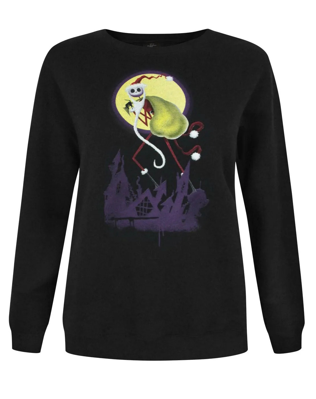 Disney Womens Black Christmas Jumper