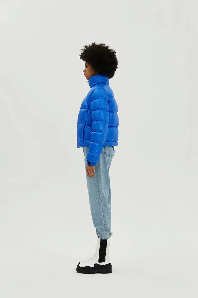 Fitouch Los Women's Down Cropped Puffer Jacket Bomber Coat | Short | 700  Fill Power