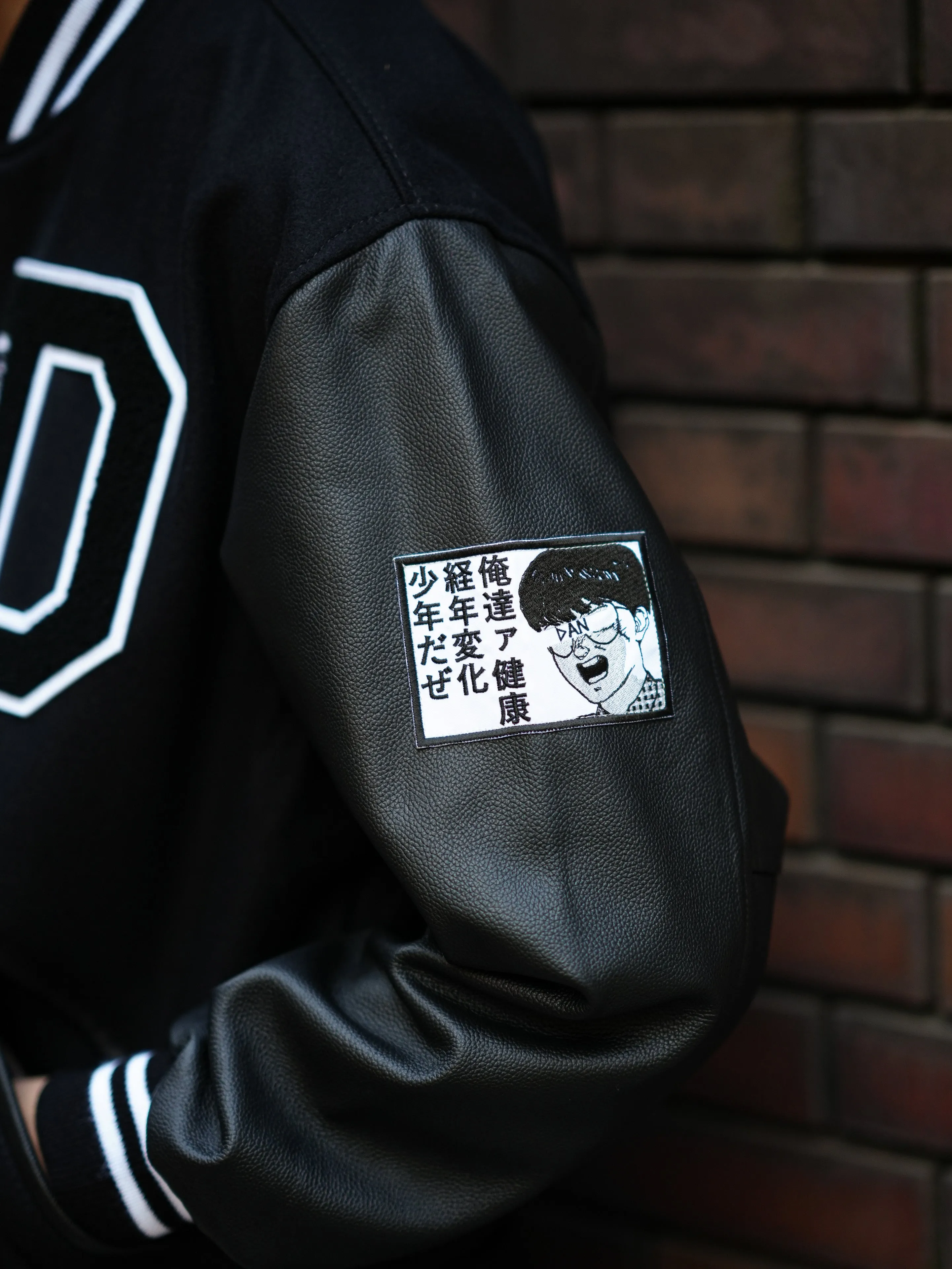 ×Game Sportswear /  Aging Varsity Jacket - Black