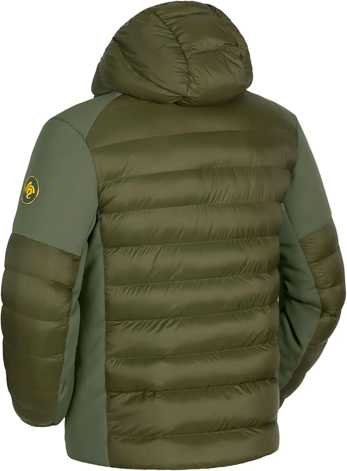 GEMYSE Men's Lightweight Winter Windproof Puffer Coats Warm Insulated Jacket with Hood