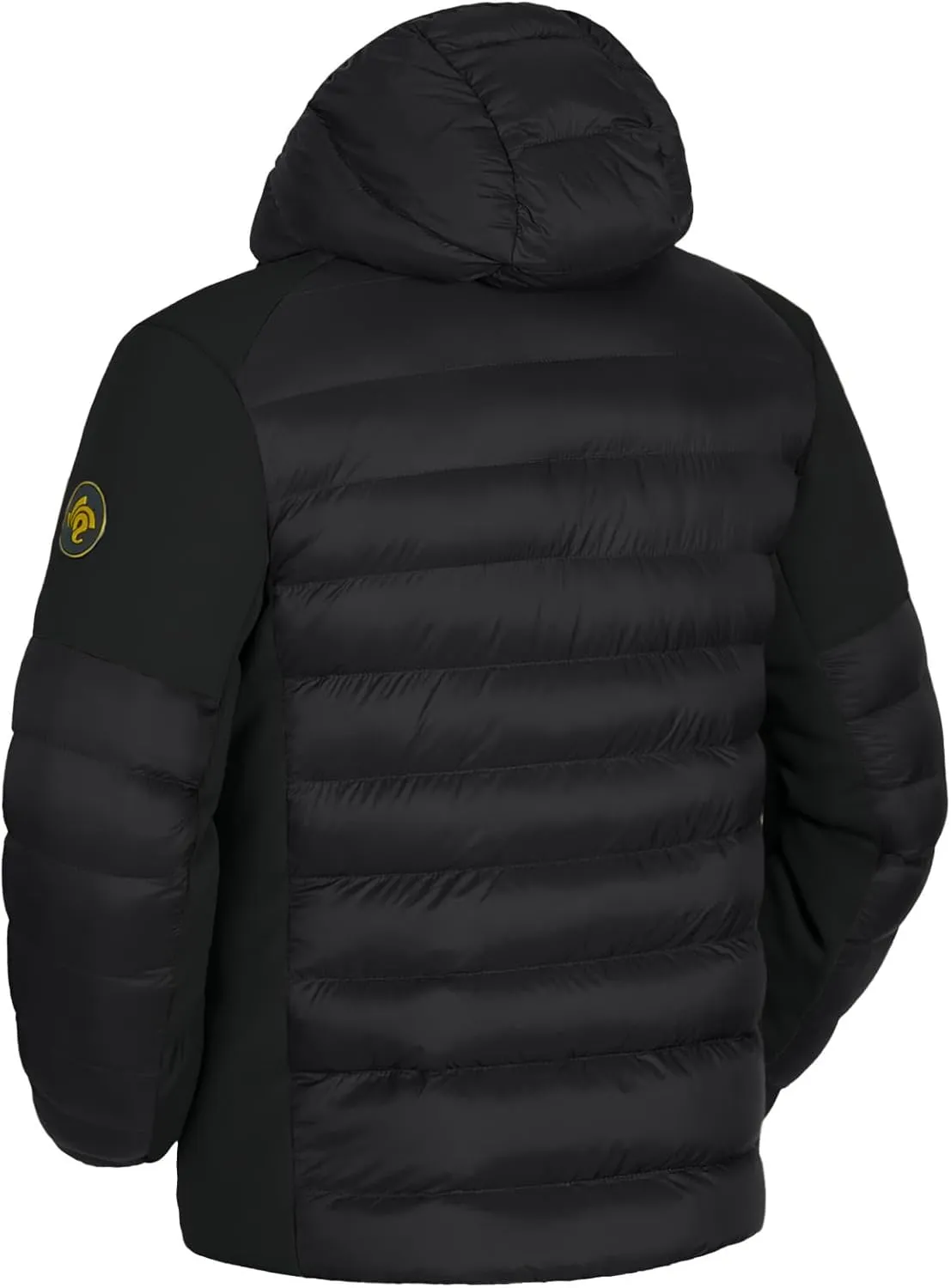 GEMYSE Men's Lightweight Winter Windproof Puffer Coats Warm Insulated Jacket with Hood