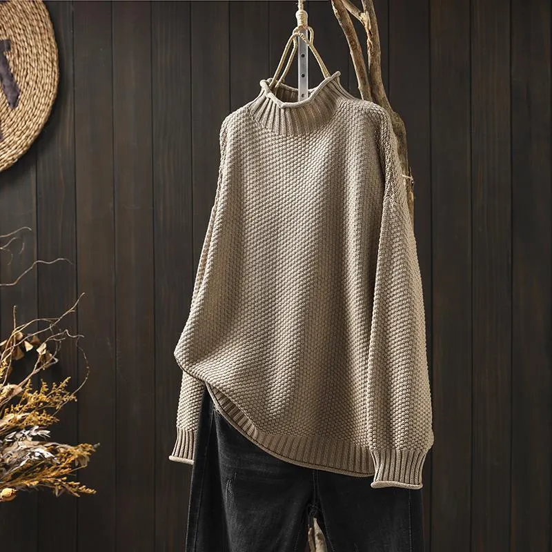 GRACE | Relaxed Fit Waffle Sweater