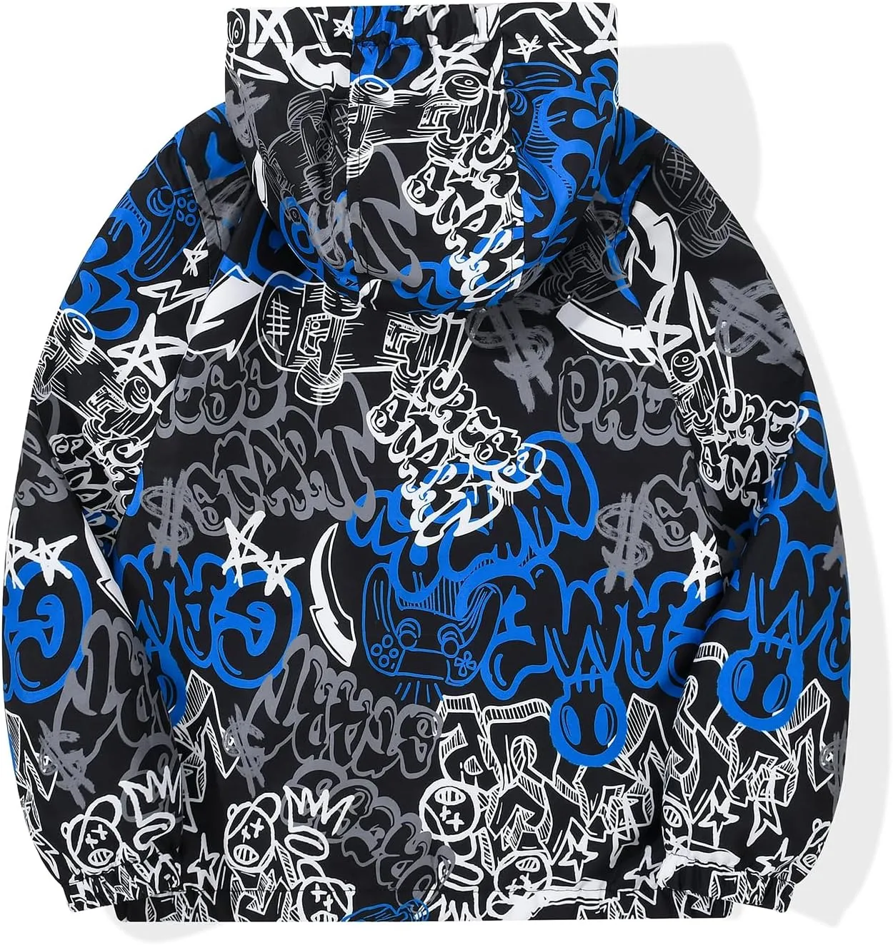 JOYSON Kid Boys Rain Jackets Lightweight Water-resistant Windbreaker Breathable Outerwear Raincoat with Hood