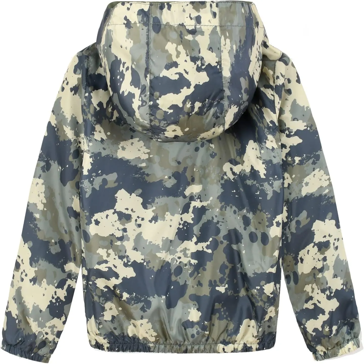 JOYSON Kid Boys Rain Jackets Lightweight Water-resistant Windbreaker Breathable Outerwear Raincoat with Hood