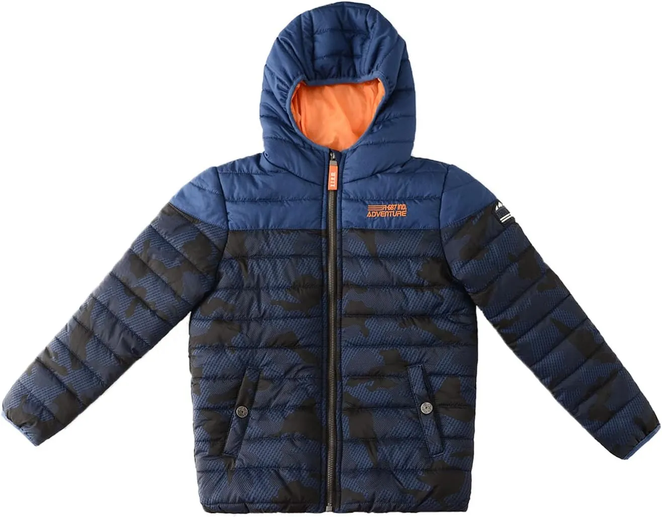 Lansbojun Hooded Puffer Jacket for Boys Lightweight Water-resistant Kids Clothes Winter Coat