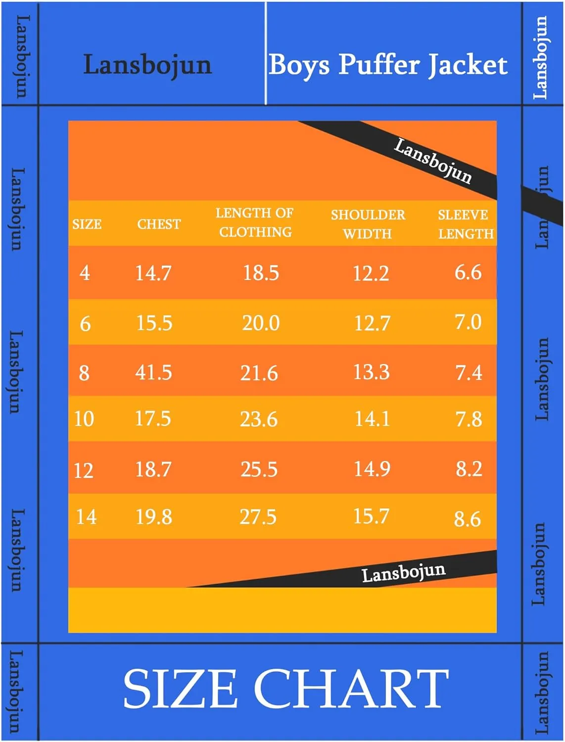 Lansbojun Hooded Puffer Jacket for Boys Lightweight Water-resistant Kids Clothes Winter Coat
