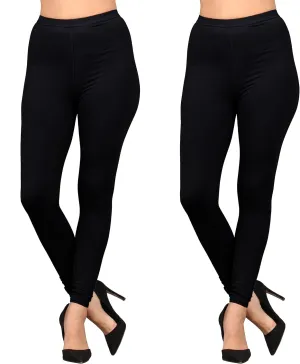Lildy Womens Solid and Printed Super Soft Leggings, Stretchable No See-Through
