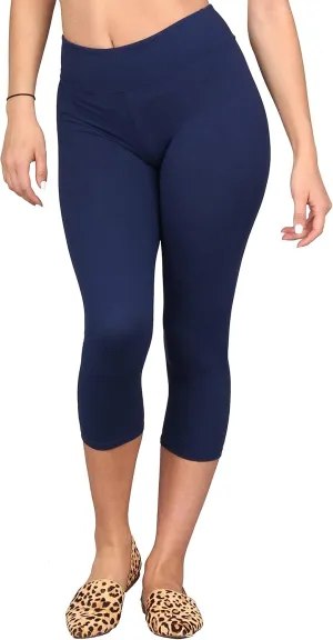 Lildy Womens Solid and Printed Super Soft Leggings, Stretchable No See-Through