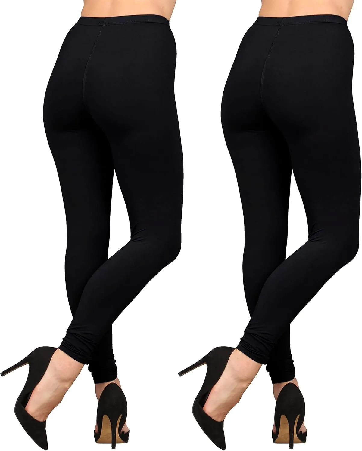 Lildy Womens Solid and Printed Super Soft Leggings, Stretchable No See-Through