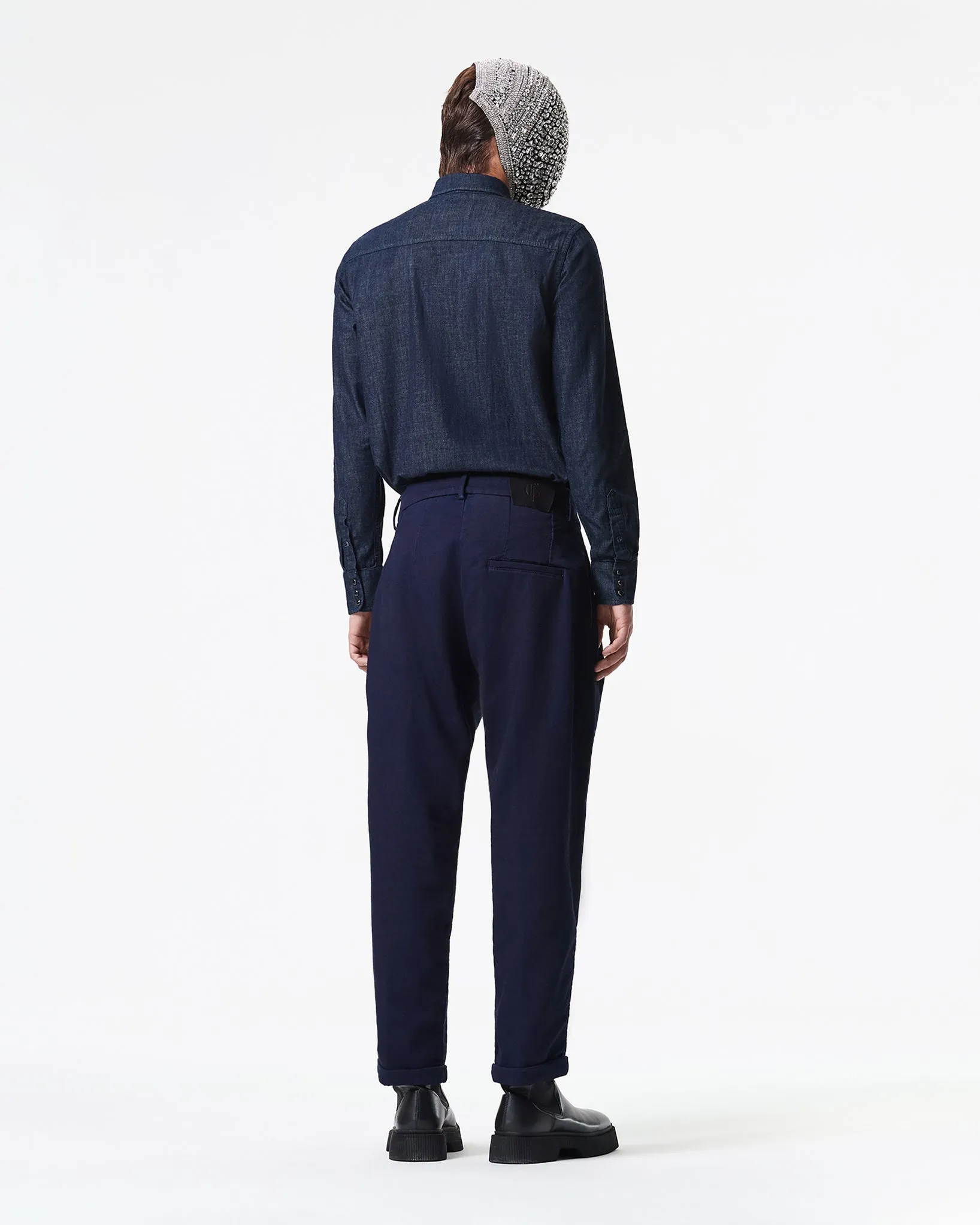 LOOSE FIT BLUE PANTS