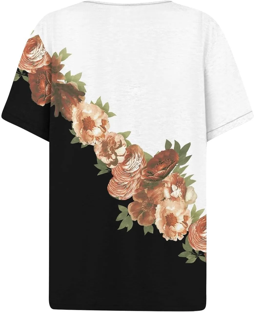 LRMQS Summer Tops for Women 2025 Vacation Trendy Short Sleeve V Neck T Shirts Casual Loose Fit Tunic Spring Boho Clothes Tees