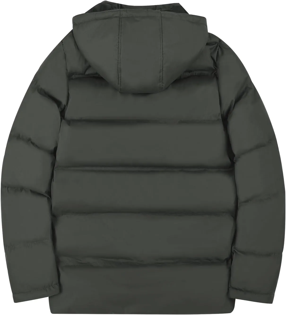 MADHERO Men's Puffer Jacket Water-Resistant Insulated Down Alternative Outerwear Coats