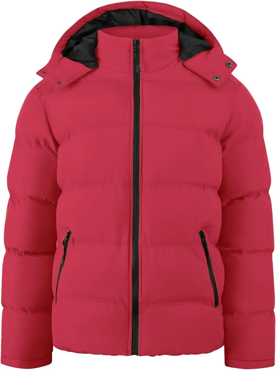 MADHERO Men's Puffer Jacket Water-Resistant Insulated Down Alternative Outerwear Coats