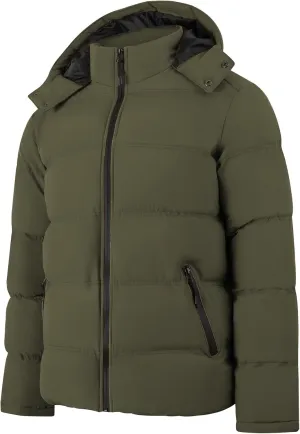 MADHERO Men's Puffer Jacket Water-Resistant Insulated Down Alternative Outerwear Coats