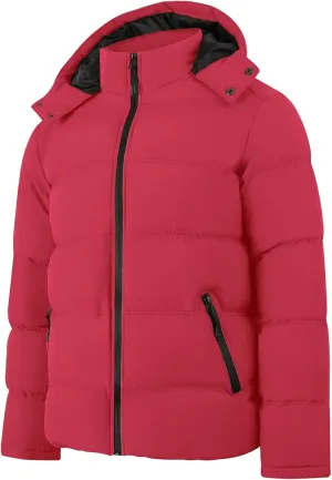 MADHERO Men's Puffer Jacket Water-Resistant Insulated Down Alternative Outerwear Coats
