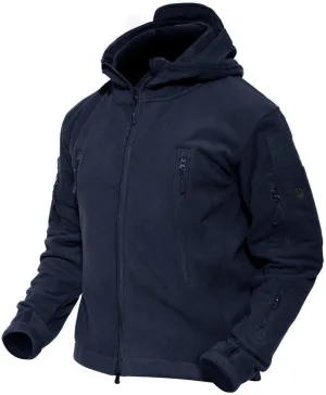 MAGCOMSEN Men's Military Tactical Jacket Warm Fleece Hoodies Sport Outdoor Winter Coats Windbreaker