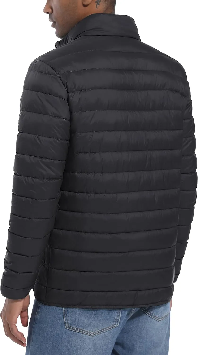 MAGCOMSEN Men's Puffer Jacket Lightweight Warm Winter Coats Water Repellent Windproof Insulated Jacket