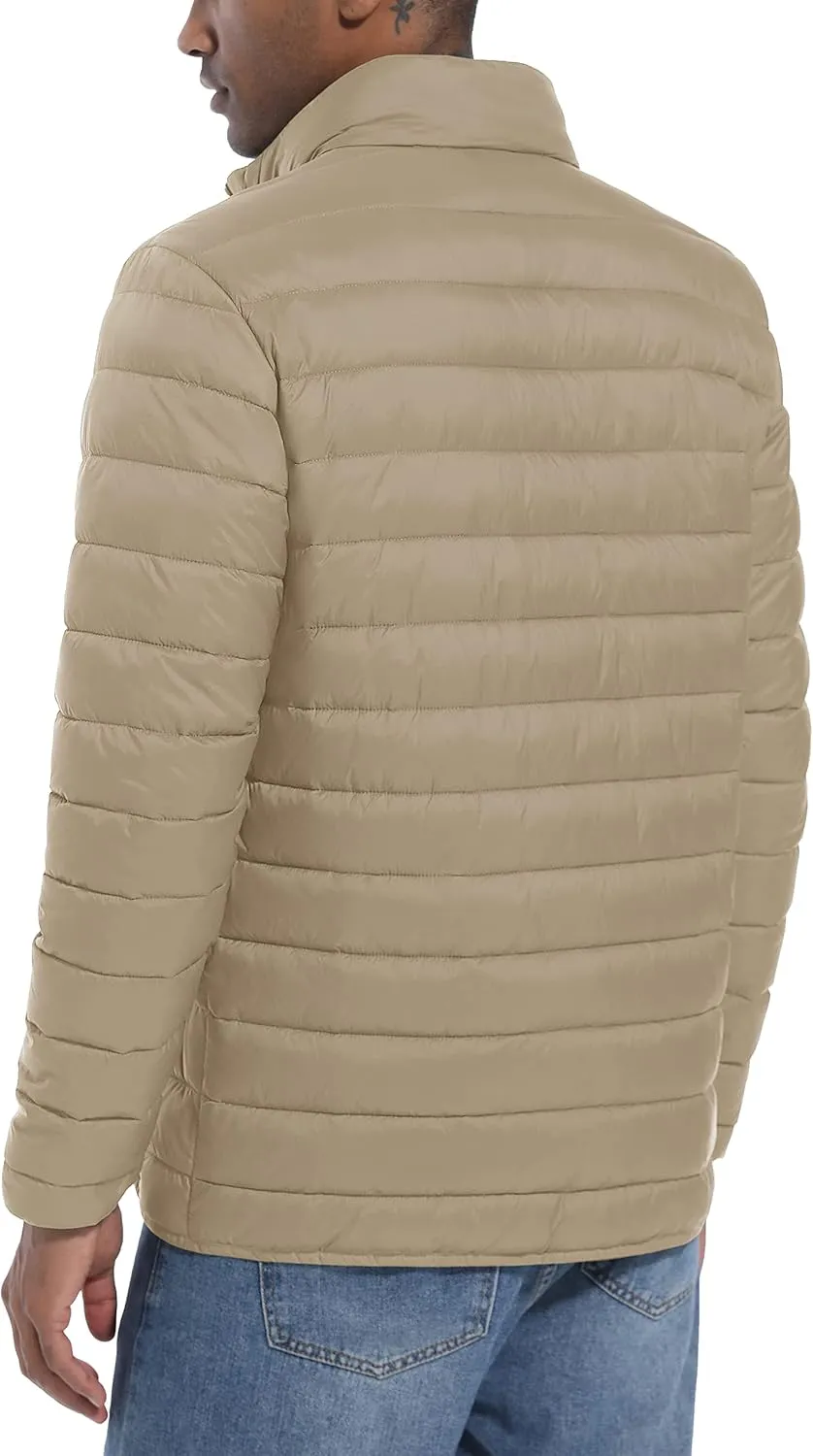 MAGCOMSEN Men's Puffer Jacket Lightweight Warm Winter Coats Water Repellent Windproof Insulated Jacket