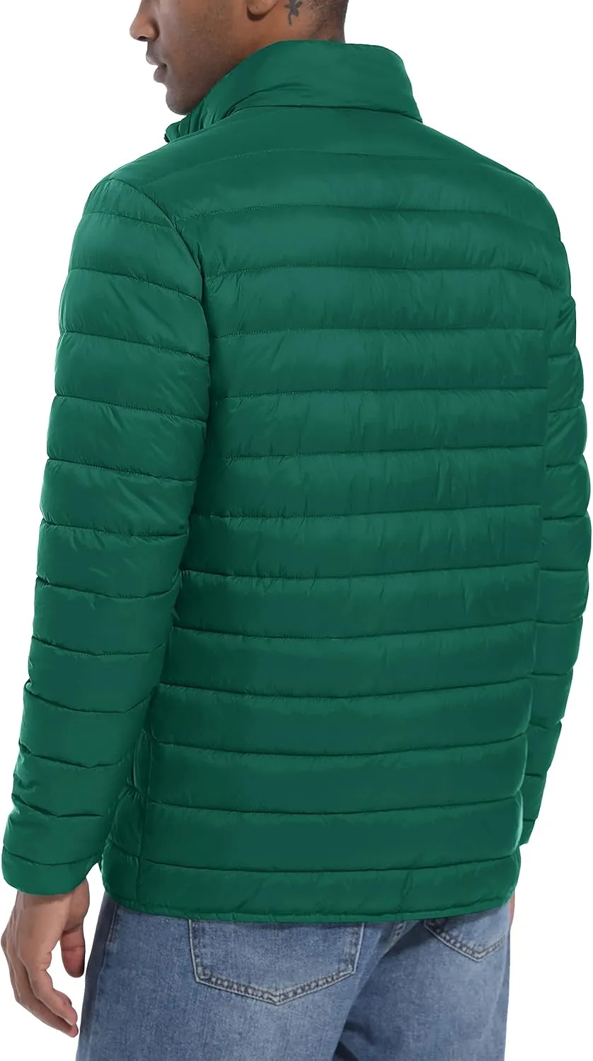 MAGCOMSEN Men's Puffer Jacket Lightweight Warm Winter Coats Water Repellent Windproof Insulated Jacket