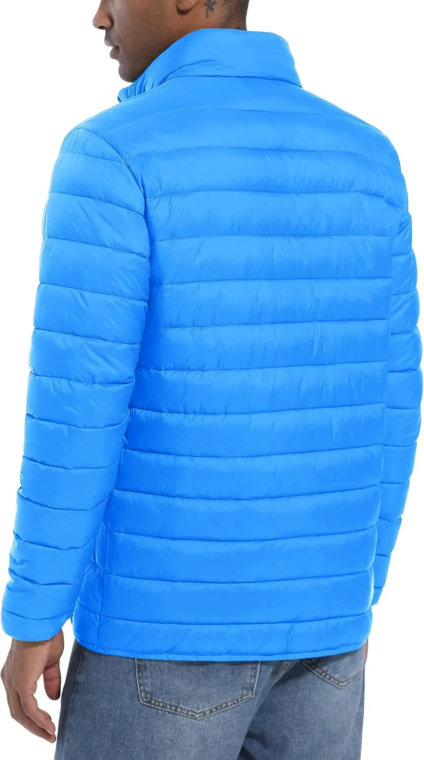 MAGCOMSEN Men's Puffer Jacket Lightweight Warm Winter Coats Water Repellent Windproof Insulated Jacket