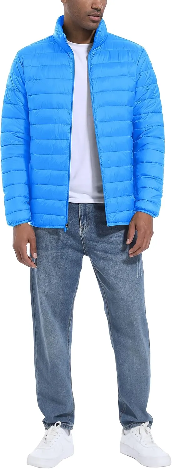 MAGCOMSEN Men's Puffer Jacket Lightweight Warm Winter Coats Water Repellent Windproof Insulated Jacket