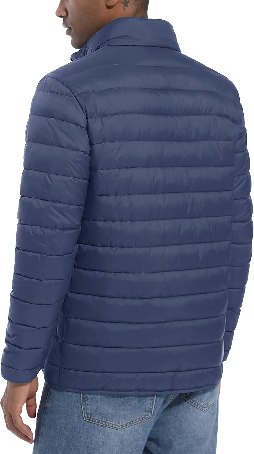 MAGCOMSEN Men's Puffer Jacket Lightweight Warm Winter Coats Water Repellent Windproof Insulated Jacket