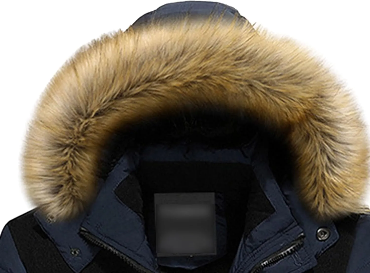 Maiyifu-GJ Mens Winter Hooded Wool Liner Jacket Warm Windbreaker Down Cotton Padded Thicken Coat With Pocket