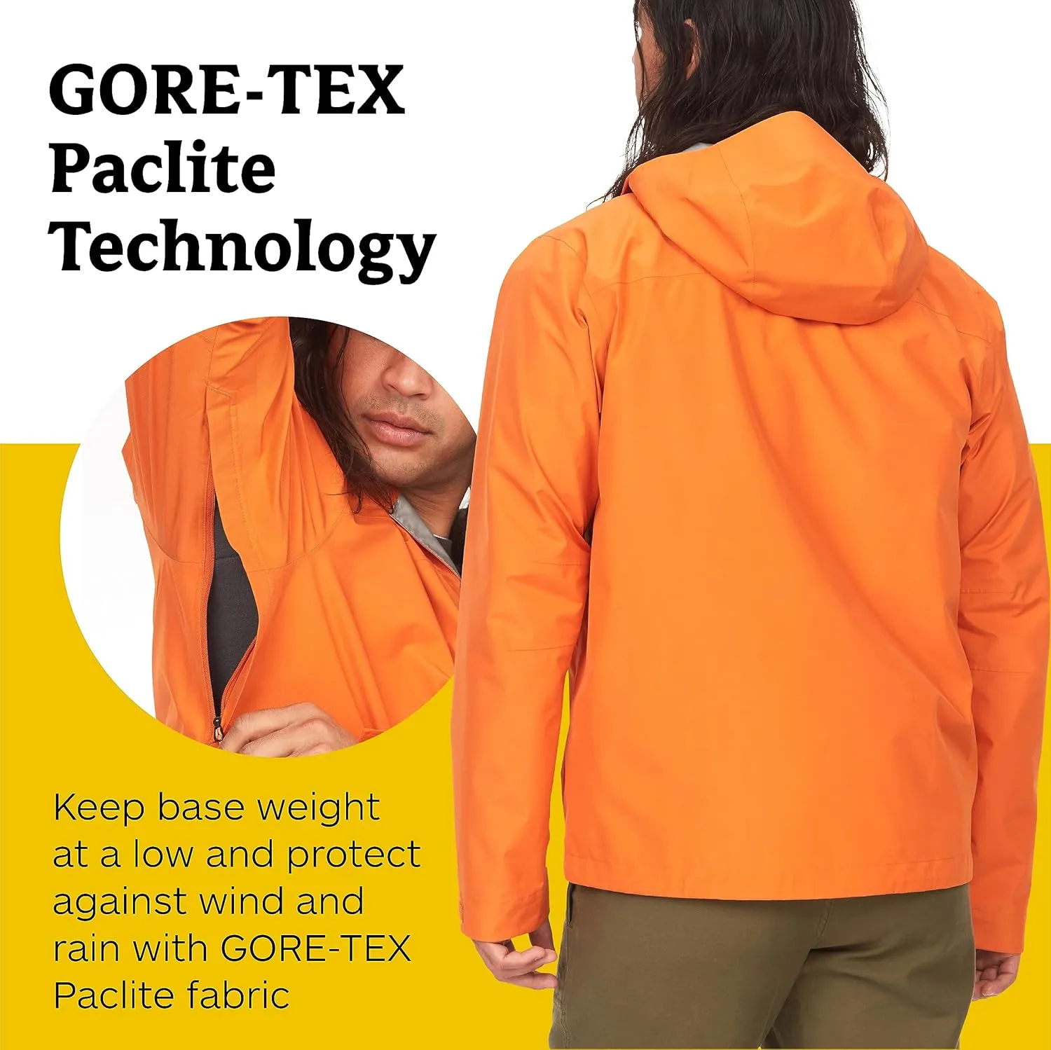 MARMOT Men's GORE-TEX Minimalist Rain Jacket - Packable, Breathable, Durable Wind & Water Protection