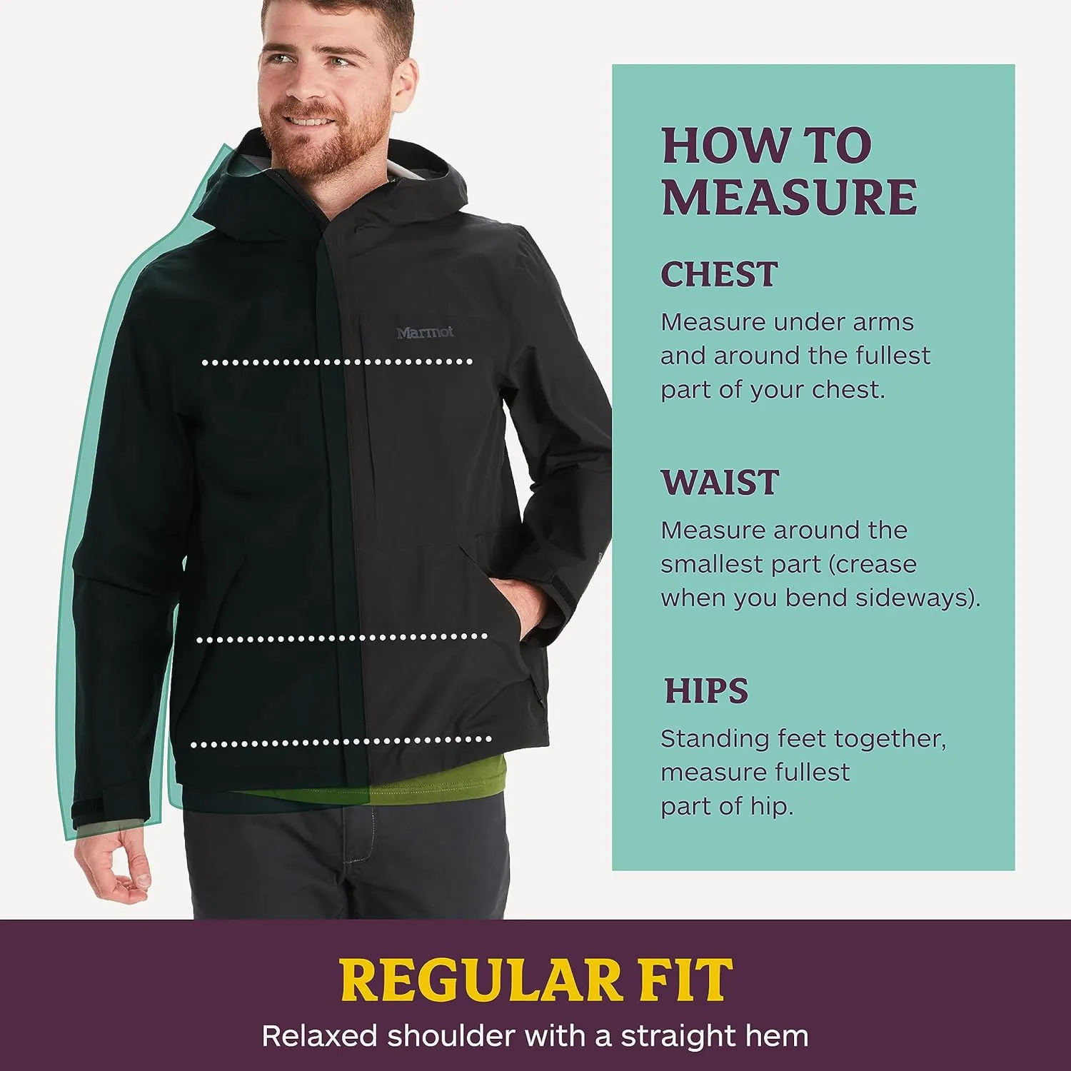 MARMOT Men's GORE-TEX Minimalist Rain Jacket - Packable, Breathable, Durable Wind & Water Protection