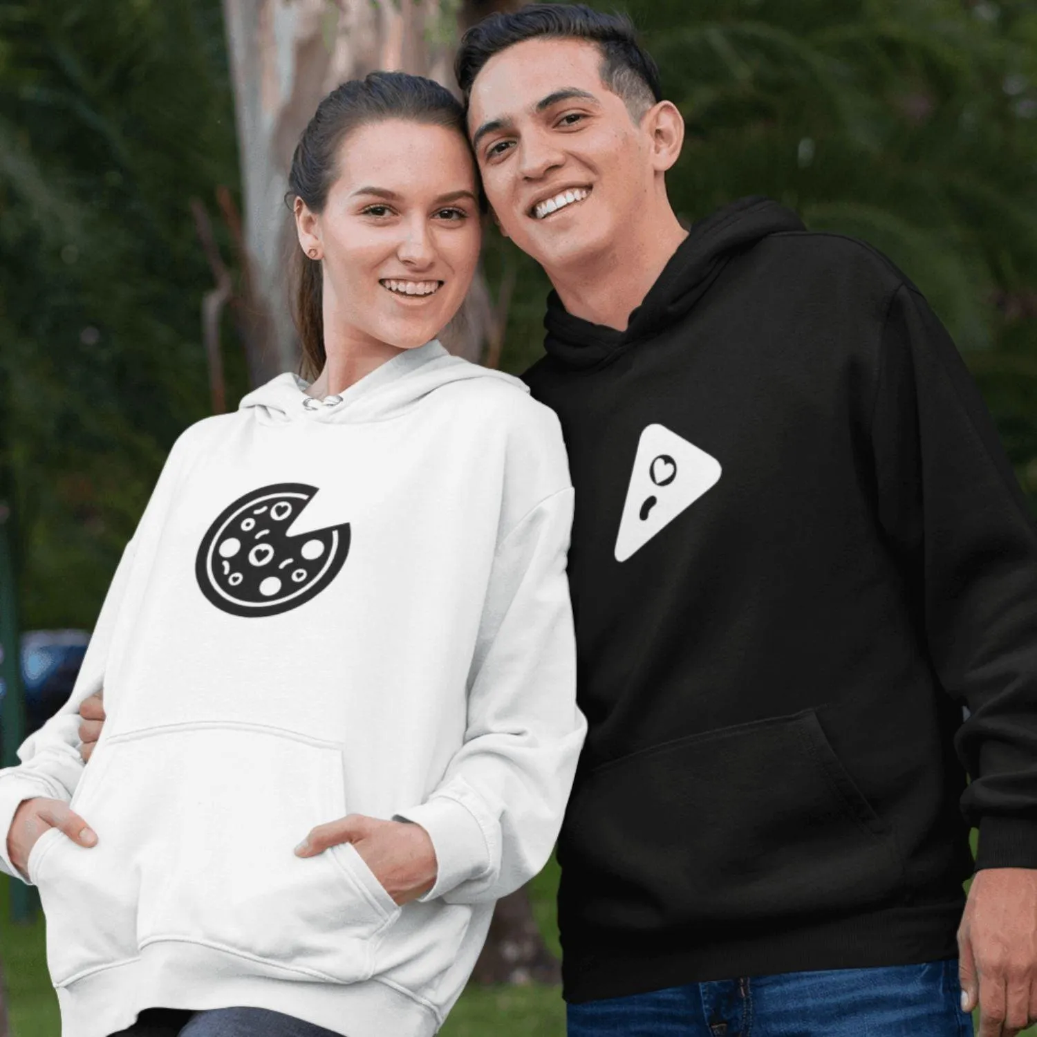 Matching Pizza Outfits for Her & Him, Funny Pizza Lover Outfits for Couples
